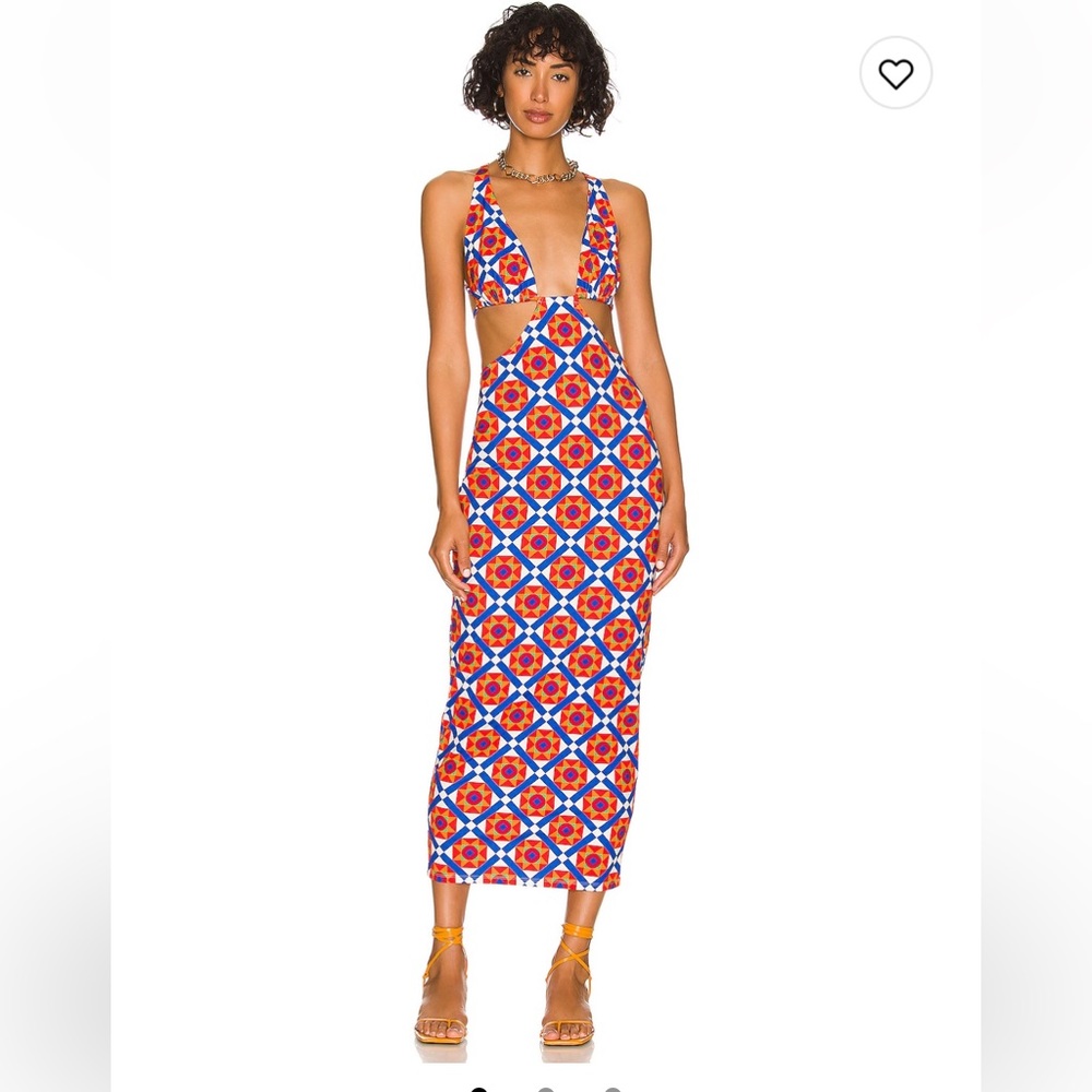 WeWoreWhat Cowl Back Maxi Dress Multi